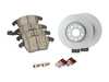 ES#2597457 - 1K0615301AAKT1 - Front Brake Service Kit - Featuring Zimmerman rotors and ECS DD23 ceramic brake pads. - Assembled By ECS - Audi