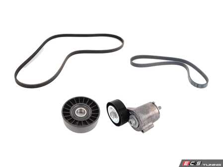 ES#2996798 - 07k145933fkt2KT - Accessory Belt Kit - This comprehensive kit includes both tensioners, belts and the hardware to get the job done right - Assembled By ECS - Volkswagen