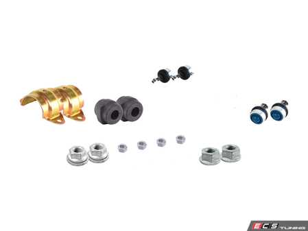 ES#2587123 - 31351093794KT - Standard Front Sway Bar Installation Kit - 24.5mm - Everything you need to install a new OE front sway bar - Assembled By ECS - BMW