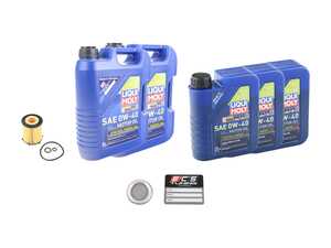 ES#4659240 - 27018001010KT3 - Liqui Moly Synthoil Oil Service Kit (0w-40) - Includes Hengst filter and Liqui Moly Synthoil Energy 229.5 Spec oil - Assembled By ECS - Mercedes Benz