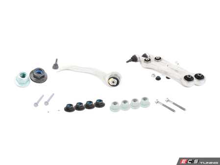 ES#3098350 - 4z7407151gkt1 - Front Lower Control Arm Kit - Includes all front lower control arms & hardware - Assembled By ECS - Audi