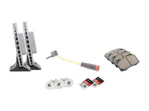 ES#4643535 - 2304210812KT10 - Front Brake Service Kit - Featuring ECS V5 rotors, and Akebono Euro Ceramic pads - Assembled By ECS - Mercedes Benz