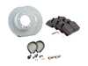 ES#2618894 - 95135204101RPKT - Performance Rear Brake Service Kit - Featuring Zimmerman Z-Coated rotors and Hawk HPS brake pads - Assembled By ECS - Porsche