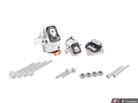 ES#2762514 - 8R0199381QKT - Drivetrain Mount Kit - Reduce excessive vibrations with new engine & transmission mounts with related hardware - Genuine Volkswagen Audi - Audi