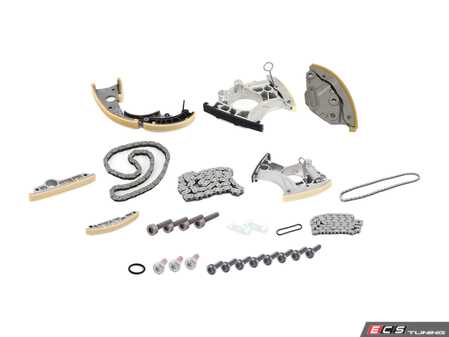 ES#3662280 - 079109507kt3KT - Timing Chain Kit - Ultimate  - Includes new tensioners, guide rails, chains, & securing hardware to service your timing chain - Assembled By ECS - Audi