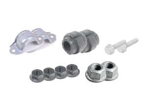 ES#3682383 - 4d0411327hktKT2 - Front Sway Bar Installation Kit  - Includes new bushings, brackets and hardware - Assembled By ECS - Audi