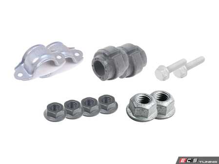 ES#3682383 - 4d0411327hktKT2 - Front Sway Bar Installation Kit  - Includes new bushings, brackets and hardware - Assembled By ECS - Audi