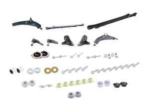 ES#4056311 - 31306772749KT1 - Suspension Refresh Cup Kit/Coilover Installation Kit R55 R56 R57 R58 R59 - Everything you need to install coilovers, shocks/struts, or a cup kit on your MINI Cooper with the additional front main and rear control arms and bushings - Assembled By ECS - MINI