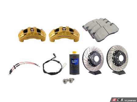 ES#4817873 - 34116778647KT - Front 6-Piston Big Brake Kit (338x26) - Assembled By ECS - BMW