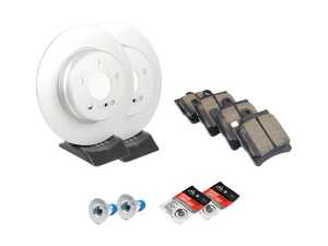 ES#2771404 - 0054201920KT2 - Rear Brake Service Kit - Featuring ATE Rotors And Akebono-Euro Pads - Assembled By ECS - Mercedes Benz