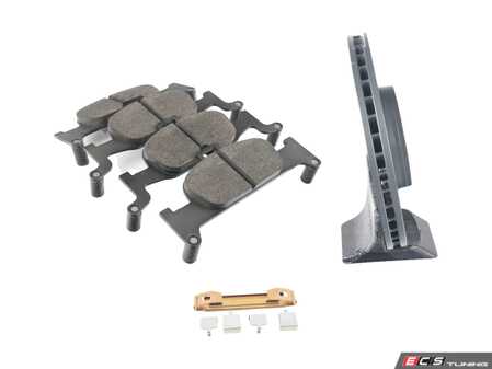 ES#4839870 - c8a6bsKT - Front Brake Service Kit - (338x30) - Featuring Genuine Pads And Rotors - Genuine Volkswagen Audi - Audi