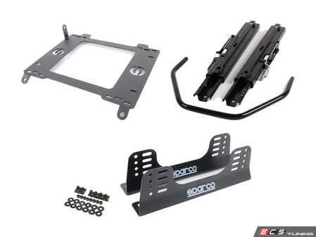 ES#2966768 - 600sb017lsKT - Seat Track With Steel side Brackets - Left - 100% bolt-in without modification for Sparco Competition seat - Sparco - Porsche