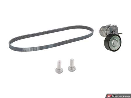 ES#3714116 - 06l903137a2KT - Accessory Belt Kit - Keep your drive belt tight with a new belt, tensioner, and hardware - Assembled By ECS - Volkswagen