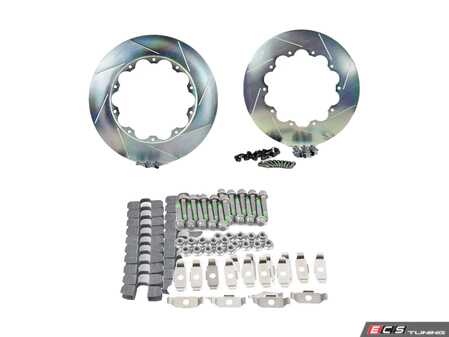 ES#4492957 - 906538KT - Front Brembo GT Re-Ring Kit - Slotted Rotors (380x34mm) - Replacement slotted rotor rings and hardware for 380x34mm Brembo GT brake kits - Brembo - Audi Volkswagen