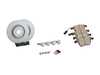 ES#2765861 - 1K0615301M - Front Brake Service Kit - Featuring Zimmermann rotors and ECS DD23 ceramic brake pads. - Assembled By ECS - Volkswagen