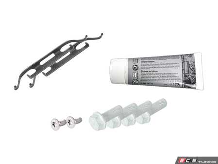 ES#2763643 - 8D0615269KT - Front Pad And Rotor Installation Kit  - Make your brake service headache free with this installation kit - Genuine Volkswagen Audi - Audi