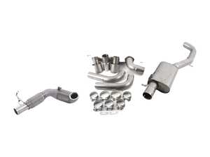 ES#2918053 - SSXAU3811KT5 - Turboback Exhaust System - Resonated - 3" Large bore downpipe with Hi-Flow Sports cat and 3" stainless steel cat-back with dual 100mm Titanium tips - Milltek Sport - Audi