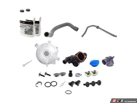 ES#2973196 - 1K0121101CDKT1 - Cooling System Refresh Kit - This comprehensive kit eliminates the weak spots in your cooling system - Genuine Volkswagen Audi - Volkswagen
