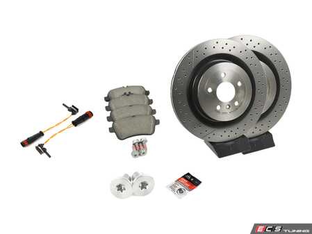 ES#4698445 - 1664230512KT4 - Rear Brake Service Kit - Featuring Brembo Rotors, and Pads - Brembo - Mercedes Benz