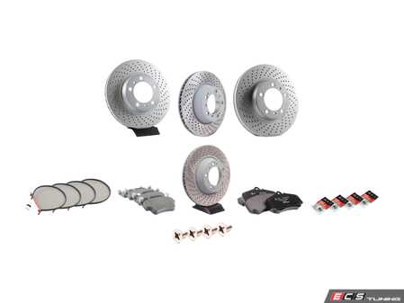 ES#4659440 - 99635140904OEKT4 - Front & Rear Brake Service Kit - Featuring ATE/Sebro rotors, and Textar pads - Assembled By ECS - Porsche