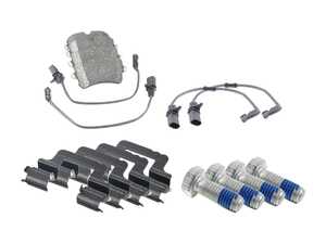ES#4465482 - 4h0698451sKT - Brake Pad Set - Rear - Includes brake pad sensor wires - Genuine Volkswagen Audi - Audi