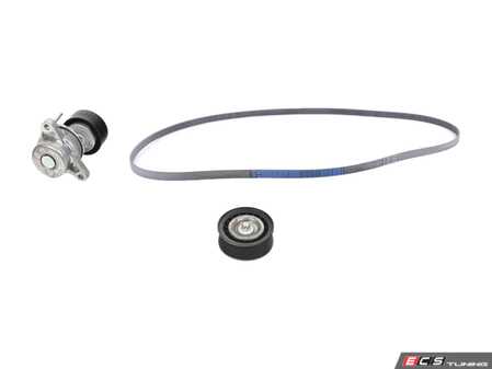 ES#4872319 - 0039937596KT - Engine Drive Belt Kit - Includes tensioner, belt and idler pulley - Genuine Mercedes Benz - Mercedes Benz