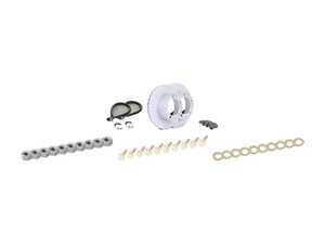 ES#2623208 - 94435104105FPKT - Performance Front Brake Service Kit - Featuring Zimmerman Z-coated rotors and Hawk HPS brake pads - Assembled By ECS - Porsche