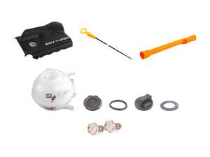 ES#2581344 - MKIVCOMPCOVKT - Engine Cover Kit - Give your engine bay a factory fresh look with a new expansion tank, engine cover, dipstick with tube and oil cap - Genuine Volkswagen Audi - Volkswagen