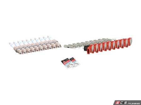 ES#5385843 - 07L905115BKT2 - Ignition Service Kit - Includes 10 NGK OE ignition coil packs, Bosch spark plugs, and dielectric spark plug boot protection - Assembled By ECS - Audi