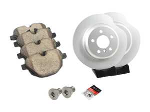 ES#4675719 - 34216898733KT3 - Performance Rear Brake Service Kit - Plain - Includes ECS Performance Rotors and ECS DD23 ceramic pads. - Assembled By ECS - BMW
