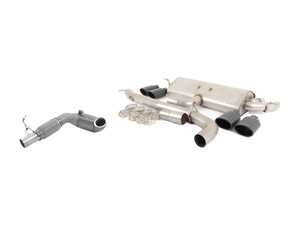 ES#2918099 - TBMK7R5KT - 3" Turbo Back Exhaust System - Non-Resonated - Get that Exhaust tone you've been looking for! Features 3" construction with quad Black Velvet oval tips and a high flow cat. - Milltek Sport - Volkswagen
