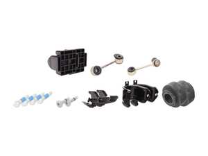 ES#2776631 - 2103231685KT1 - Front Sway Bar Installation Kit - Includes new bushings, brackets, hardware, shims and end links - Genuine Mercedes Benz - Mercedes Benz
