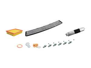 ES#2722973 - E46IN2ENLVXI - "Dry" Inspection 2 Service Kit - Includes spark plugs and all filters - add your preferred fluids for a complete service - Genuine BMW - BMW
