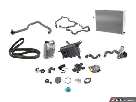 ES#3659008 - 171375429l2ecKT3 - ECS Cooling System Refresh Kit - Level 3 - Everything you need to totally service your cooling system, including a radiator and belt service. - Assembled By ECS - BMW