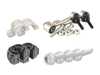 ES#2966633 - 1K0511327BAKT4 - Rear Sway Bar Installation Kit  - Includes bushings, clamps and bolts - 18mm - Assembled By ECS - Volkswagen