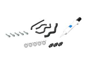 ES#4900110 - 003989982010KT1 - Mercedes-Benz M112 V6 & M113 V8 1998 - 2006 Engine PCV Hoses & Breather Cover Oil Leak Fix Kit - Featuring Genuine Mercedes-Benz Sealant & Hardware, and Includes all breather hoses! For all M112 and M113 gas engines with leaking breather chamber covers on top of engine - Assembled By ECS - Mercedes Benz