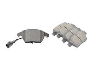 ES#4492400 - 3C0698151A1KT - Front & Rear Premium Ceramic Brake Pad Kit - Brembo NAO Ceramic pads are designed to deliver improved comfort and reduced pad wear - Brembo - Audi