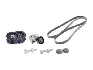 ES#2792662 - 001993869664KT4 - Accessory Belt Kit - Level 2 - Includes accessory belt, belt tensioner assembly and idler pulleys - Assembled By ECS - Mercedes Benz