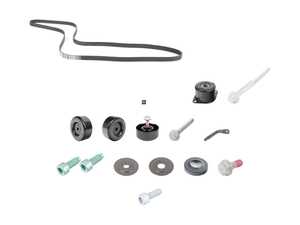 ES#4005018 - 99610226050KT - 996 / 997.1 / 986 / 987 Ultimate Accessory Belt / Tensioner Kit - The Most Comprehensive Genuine Porsche Accessory Belt Service kit that includes Accessory Belt, 3 idler Rollers, Tensioner Assembly, Tensioner Arm, and all necessary bolts,washers, and seals! - Genuine Porsche - Porsche