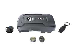 ES#3677645 - 06k103925bn2KT - Engine Compartment Cover Kit - Give your engine bay a factory fresh look with all new covers - Assembled By ECS - Volkswagen