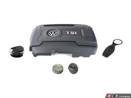 ES#3677645 - 06k103925bn2KT - Engine Compartment Cover Kit - Give your engine bay a factory fresh look with all new covers - Assembled By ECS - Volkswagen