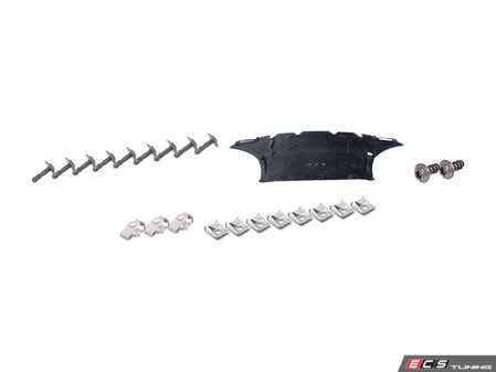 ES#3658429 - 8f0863821bKT1 - Front Belly Pan & Installation Kit  - Reduces noise and protects your undercarriage - includes installation hardware - Genuine Volkswagen Audi - Audi