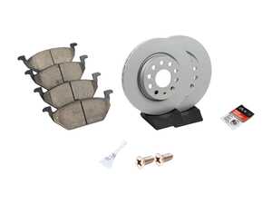 ES#2953925 - 5C06153011KT - Front Brake Service Kit (280x22) - Featuring ECS V5 coated rotors and ECS DD23 ceramic brake pads. - Assembled By ECS - Volkswagen