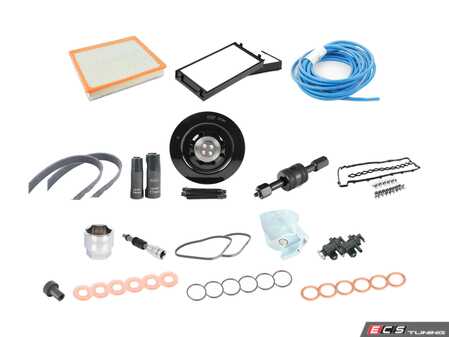 ES#4876773 - 11122247447kKT1 - M57 100k Mile Service Kit With Tools - Take care of your valve cover gasket, belts, harmonic balancer, vacuum lines, boost pressure converters, and air filters with this M57 100k Mile service Kit! Includes specialty tools. - Assembled By ECS - BMW