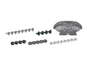 ES#3695385 - 4z7863821KT - Front Belly Pan & Installation Kit  - Includes a replacement belly pan with all necessary mounting hardware - Genuine Volkswagen Audi - Audi