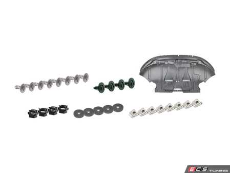 ES#3695385 - 4z7863821KT - Front Belly Pan & Installation Kit  - Includes a replacement belly pan with all necessary mounting hardware - Genuine Volkswagen Audi - Audi