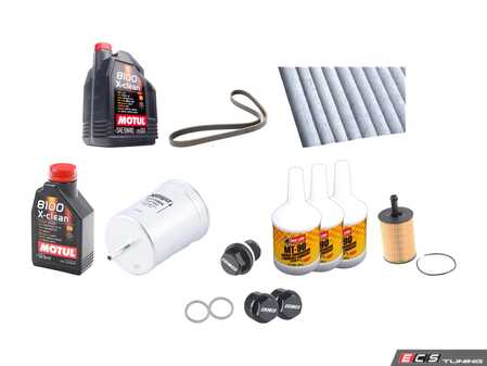 ES#2785135 - MK4VR624VPRKT2 - 60K Service Kit - With ECS Magnetic Drain Plug - Includes oil filter and Motul 5w-40 oil - Assembled By ECS - Volkswagen