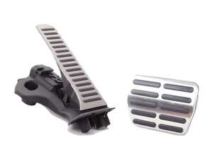 ES#2561395 - 1K1723503AKKT - Pedal Set - Brushed Aluminum - Upgrade your interior look - Genuine Volkswagen Audi - Audi
