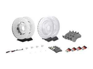 ES#2762432 - 2124210512KT2 - Front & Rear Brake Service Kit - Featuring Genuine Mercedes-Benz Rotors And Pads - Genuine Mercedes Benz - Mercedes Benz