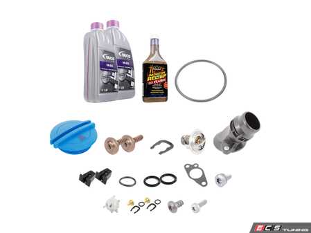 ES#2608187 - 06J121113AKT2 - Cooling System Refresh Kit - Level 2 - Replace your thermostat, temp sensors, and expansion tank after performing a proper coolant system flush! - Assembled By ECS - Audi